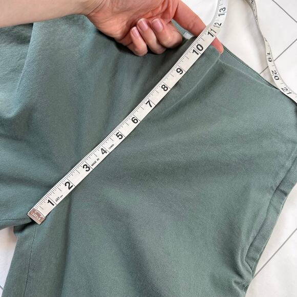 COS Pants Womens EU 38 Green Ankle Zipper Stretch Career Side Zip Slim Business - Picture 7 of 9
